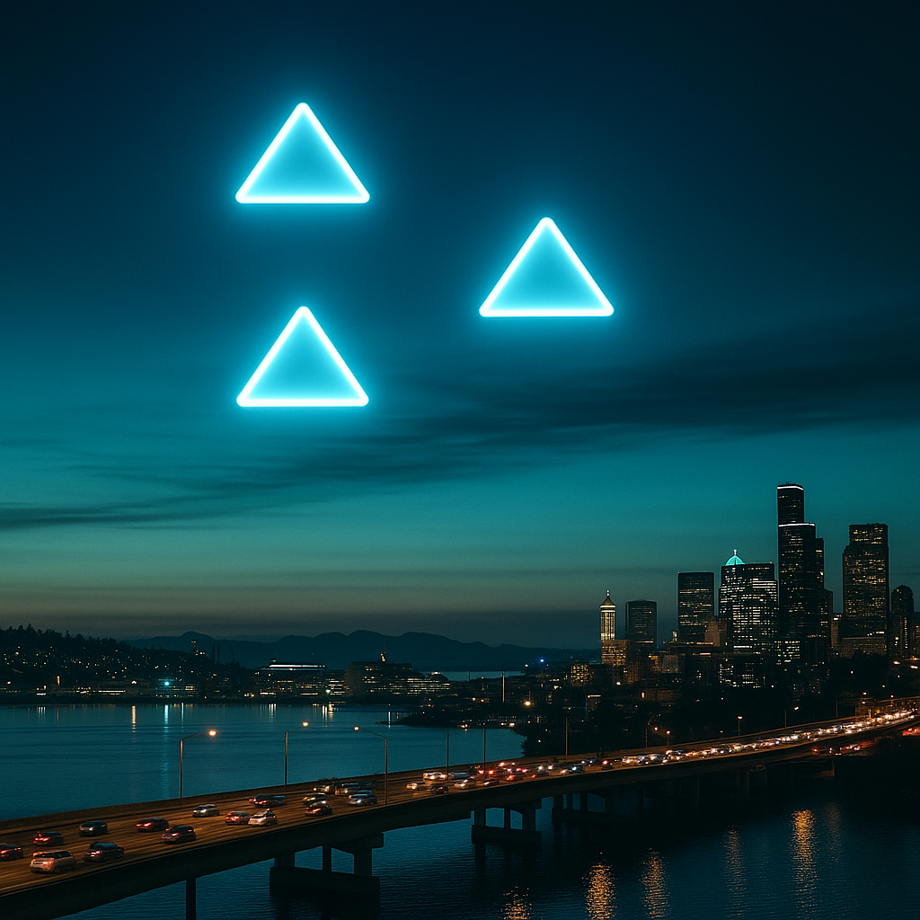🛸 Lake Lights Over Washington: Seattle Commuters Stunned by Aerial Phenomenon