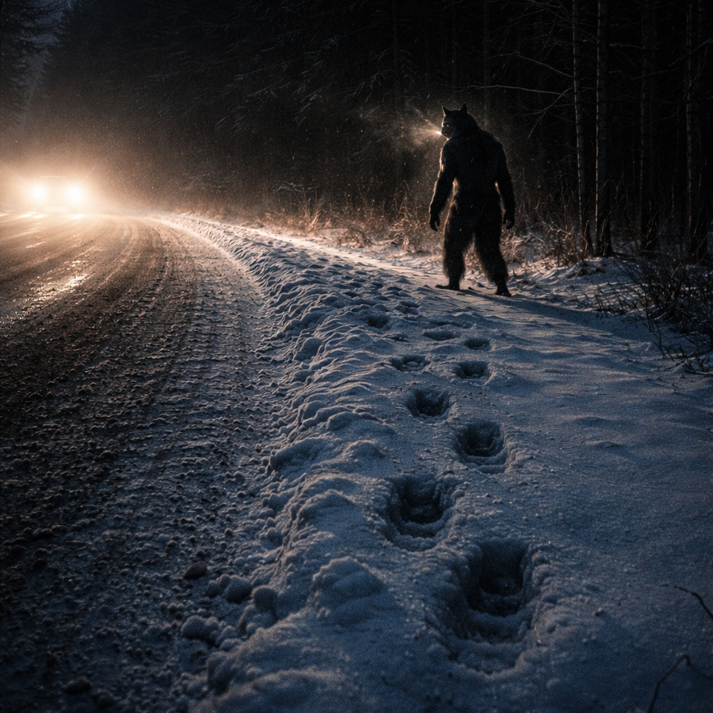 Tracks in the Frozen Ditch