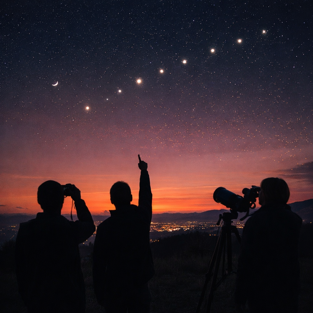 The Night the Planets Lined Up Like Witnesses