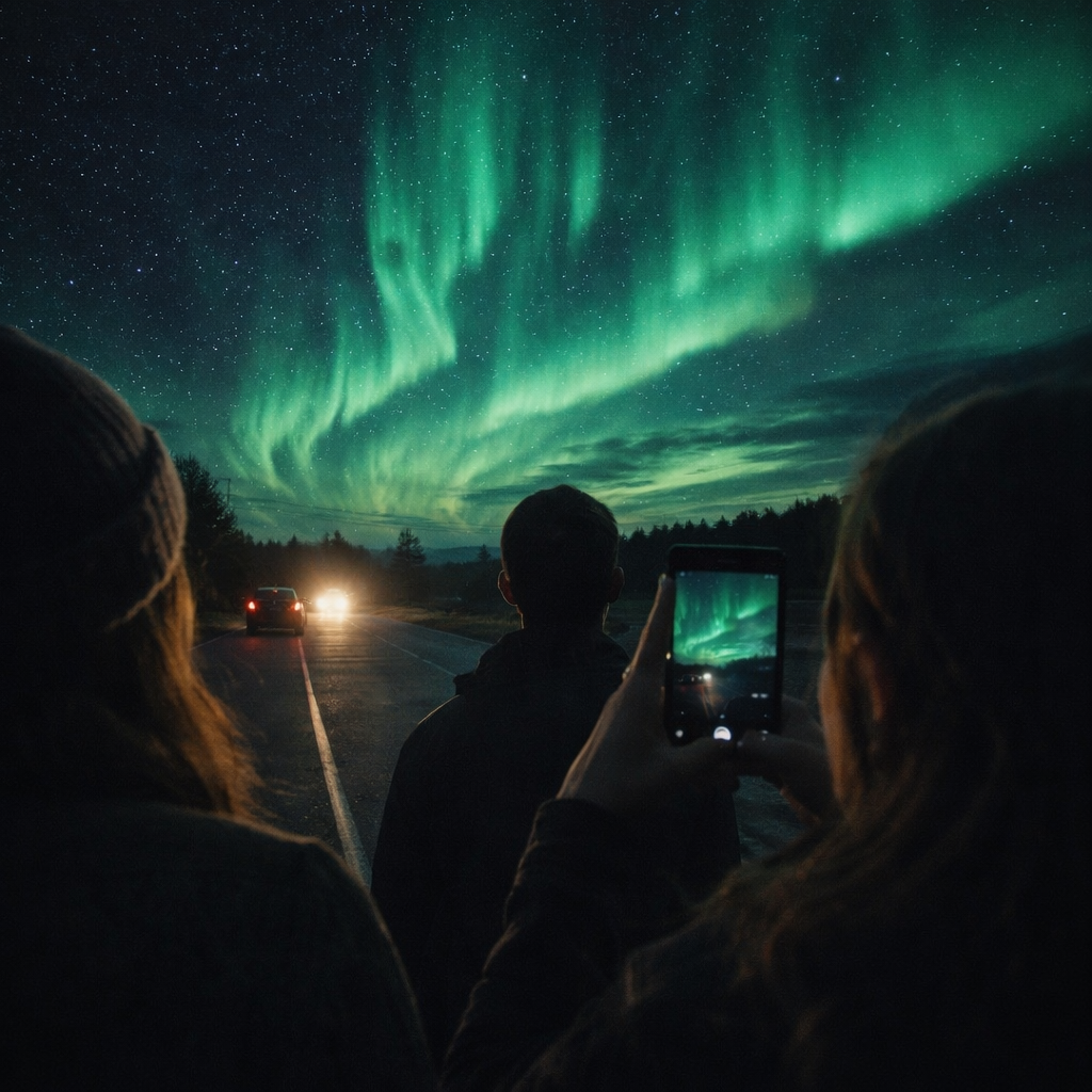 The Sky Turned Green, and Everyone Looked Up